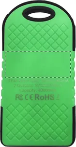 Power bank USB personnalisé - Durabank | Vert / Noir