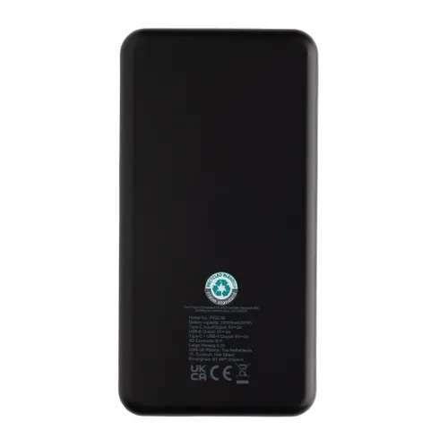 Powerbank 10.000mAh personnalisé avec USB C en ABS recyclé RCS Boostcore - XD Collection