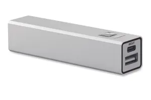 Powerbank 2600 mAh - Poweraluc | Argent Mat