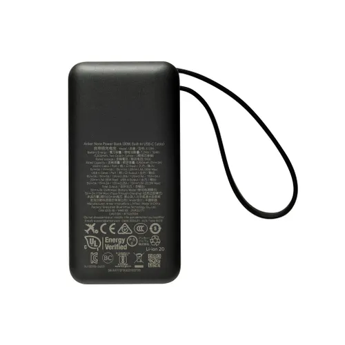 Powerbank 30W avec câble USB-C intégré Anker Nano - Anker
