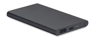 Powerbank 4000 mAh Type C personnalisable | Black
