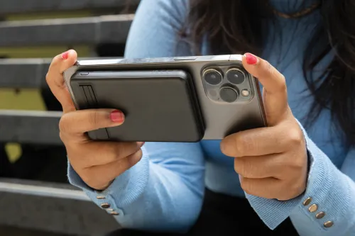 Powerbank 5000mAh et 5W personnalisée en bambou et ABS RCS Zen - XD Collection