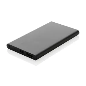 Powerbank personnalisable 4000mAh en plastique recyclé/aluminium RCS - XD Collection | Noir