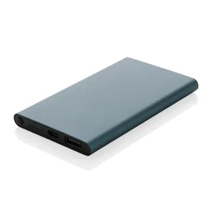 Powerbank personnalisable 4000mAh en plastique recyclé/aluminium RCS - XD Collection | Bleu