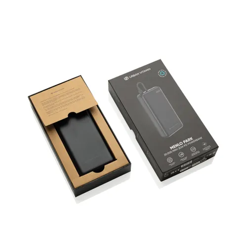 Powerbank personnalisé 20.000mAh/20W en ABS RCS Urban Vitamin Menlo Park - Urban Vitamin