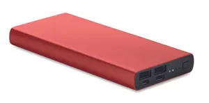 Powerbank Powerflat 8 C personnalisé 10000 mAh | Bordeaux