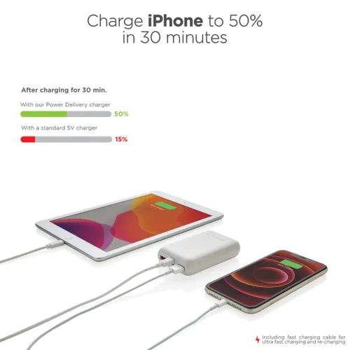 Powerbank publicitaire 10.000 mAh 18W PD Urban Vitamin Alameda - Urban Vitamin