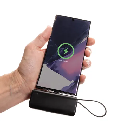 Powerbank publicitaire 3000mAh en plastique RCS connexion USB C Powerlink - XD Collection