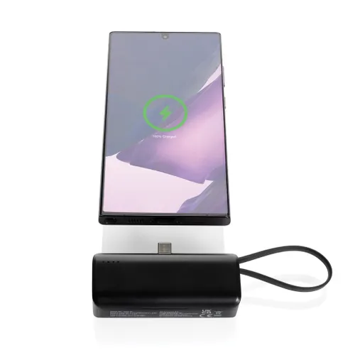 Powerbank publicitaire 3000mAh en plastique RCS connexion USB C Powerlink - XD Collection