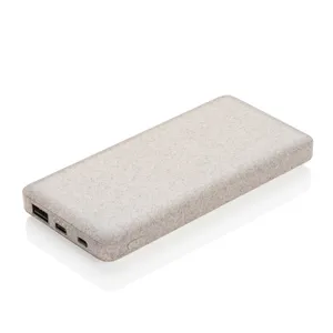 Powerbank publicitaire en fibre de paille de blé 10.000 mAh - XD Collection