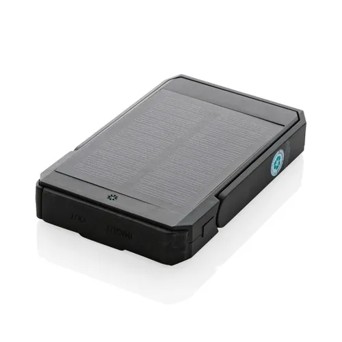 Powerbank publicitaire solaire 5000 mAh et 10W en plastique RCS Skywave - XD Xclusive