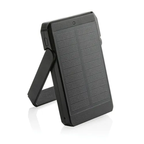 Powerbank publicitaire solaire 5000 mAh et 10W en plastique RCS Skywave - XD Xclusive