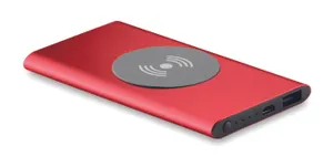 Powerbank sans fil 4000mAh personnalisable | Red