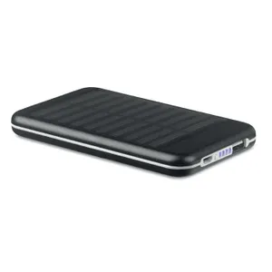 Powerbank solaire 4000mAh - Solarflat personnalisable | Black