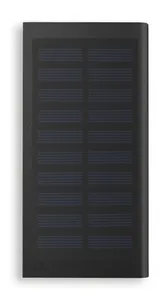 Powerbank solaire 8000mAh personnalisé - Solar Powerflat | Black