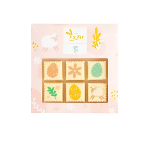 Pralines avec impression chocostamp 6 pièces