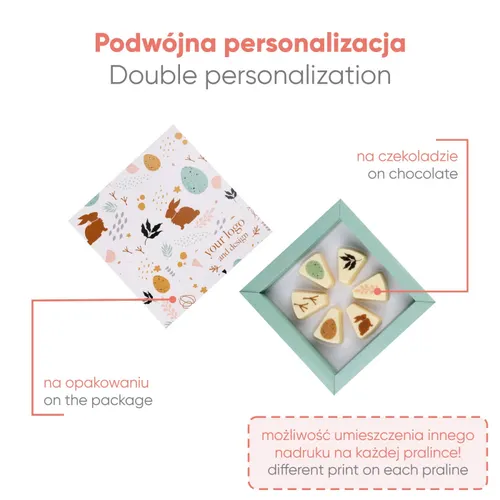 Pralines imprimées celebration cake 6 pcs