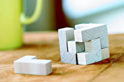 Puzzle en bois personnalisé dans un sac - Trikesnats