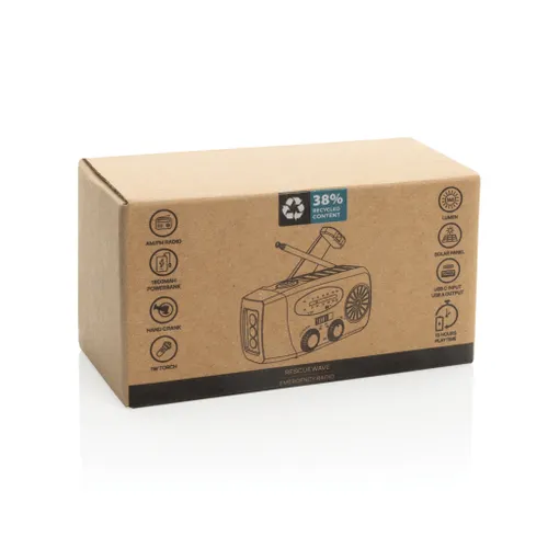 Radio d'urgence en plastique recyclé RCS RescueWave - XD Collection
