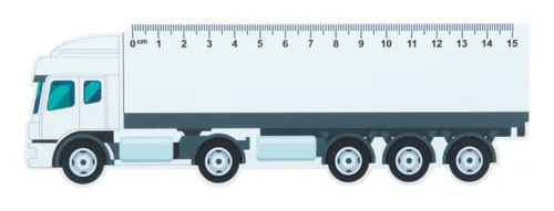 Règle 15 cm, camion personnalisé - Trucker 15