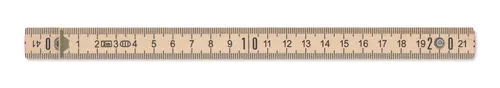 Règle de charpentier en bois 2m - Règle de charpentier en bois personnalisée 2m