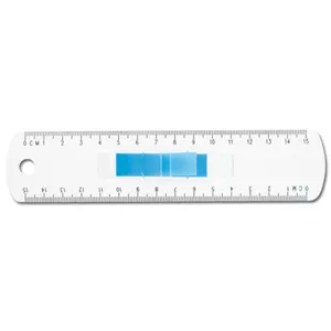 Règle transparente personnalisée 15 cm avec marque page