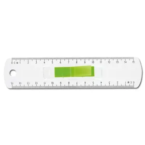 Règle transparente personnalisée 15 cm avec marque page | Vert 19