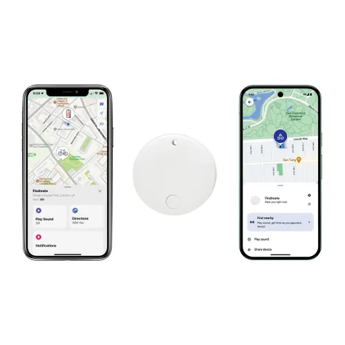 Retrouve-clés en plastique recyclé RCS Findmate Dual - XD Collection