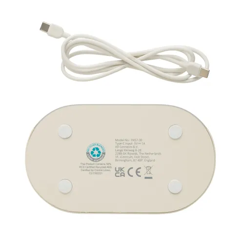 Réveil à bruit blanc en plastique recyclé RCS LumaRise - XD Collection