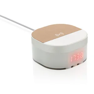 Réveil chargeur à induction 5W personnalisé avec horloge numérique Aria - XD Xclusive