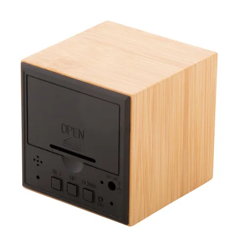 Réveil en bambou personnalisé - Boolarm