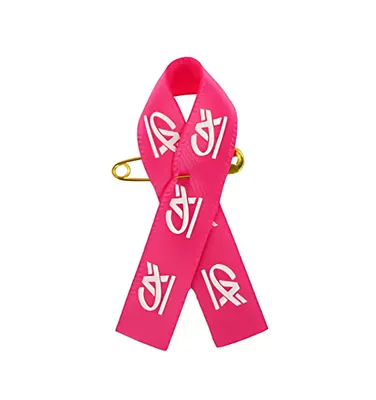 Ruban Octobre Rose avec épingle