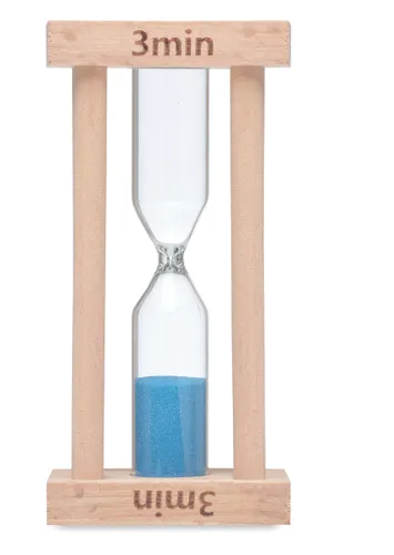 Sablier en bois personnalisable 3 minutes - Ci