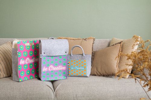 Sac à bandoulière rpet personnalisable - CreaFelt Cross