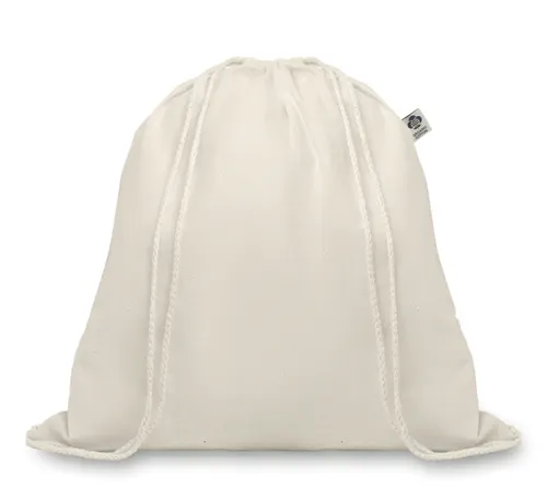 Sac à cordelette en coton bio personnalisé