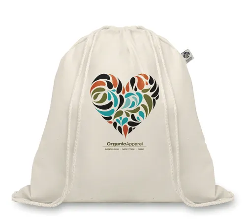 Sac à cordelette en coton bio personnalisé