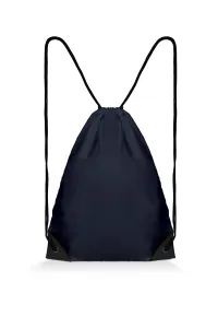 Sac à cordon coulissant réglable avec coins inférieurs renforcés et œillets - TEAM 12L | Bleu marine