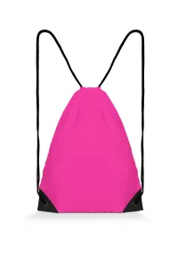 Sac à cordon coulissant réglable avec coins inférieurs renforcés et œillets - TEAM 12L | Fuchsia fluo