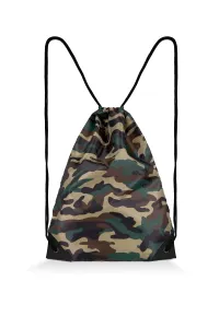 Sac à cordon coulissant réglable avec coins inférieurs renforcés et œillets - TEAM 12L | Camouflage