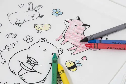 Sac à cordon de coloriage RPET, animaux - Zocolo