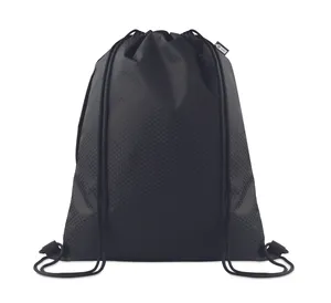 Sac à cordon en 420D RPET - Daykit | Noir