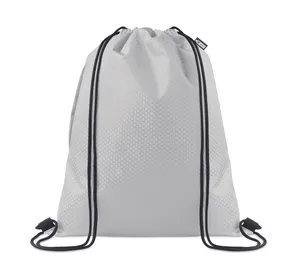 Sac à cordon en 420D RPET - Daykit | Blanc
