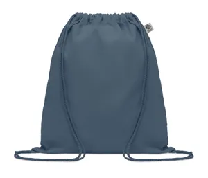 Sac à cordon en coton organique personnalisable - Yuki Colour | Blue