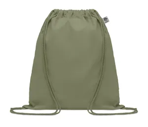 Sac à cordon en coton organique personnalisable - Yuki Colour | Green