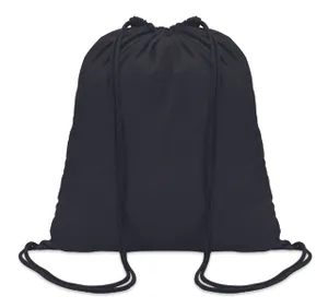Sac à cordon en coton personnalisé - Colored | Black