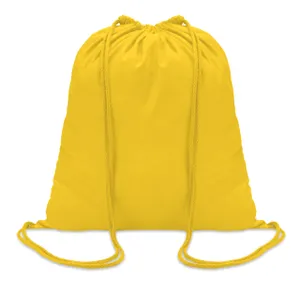 Sac à cordon en coton personnalisé - Colored | Yellow
