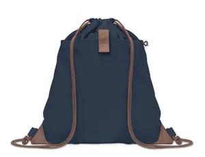 Sac à cordon en coton recyclé Personnalisable - Panda Bag | Bleu Marine