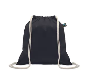Sac à cordon Fairtrade 180gr - Osole Draw Colour | Noir