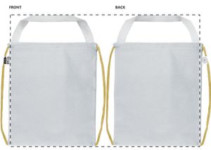 Sac piscine personnalisé - CreaDraw Shop RPET | Jaune / Blanc
