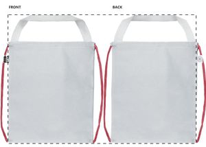 Sac piscine personnalisé - CreaDraw Shop RPET | Rouge / Blanc
